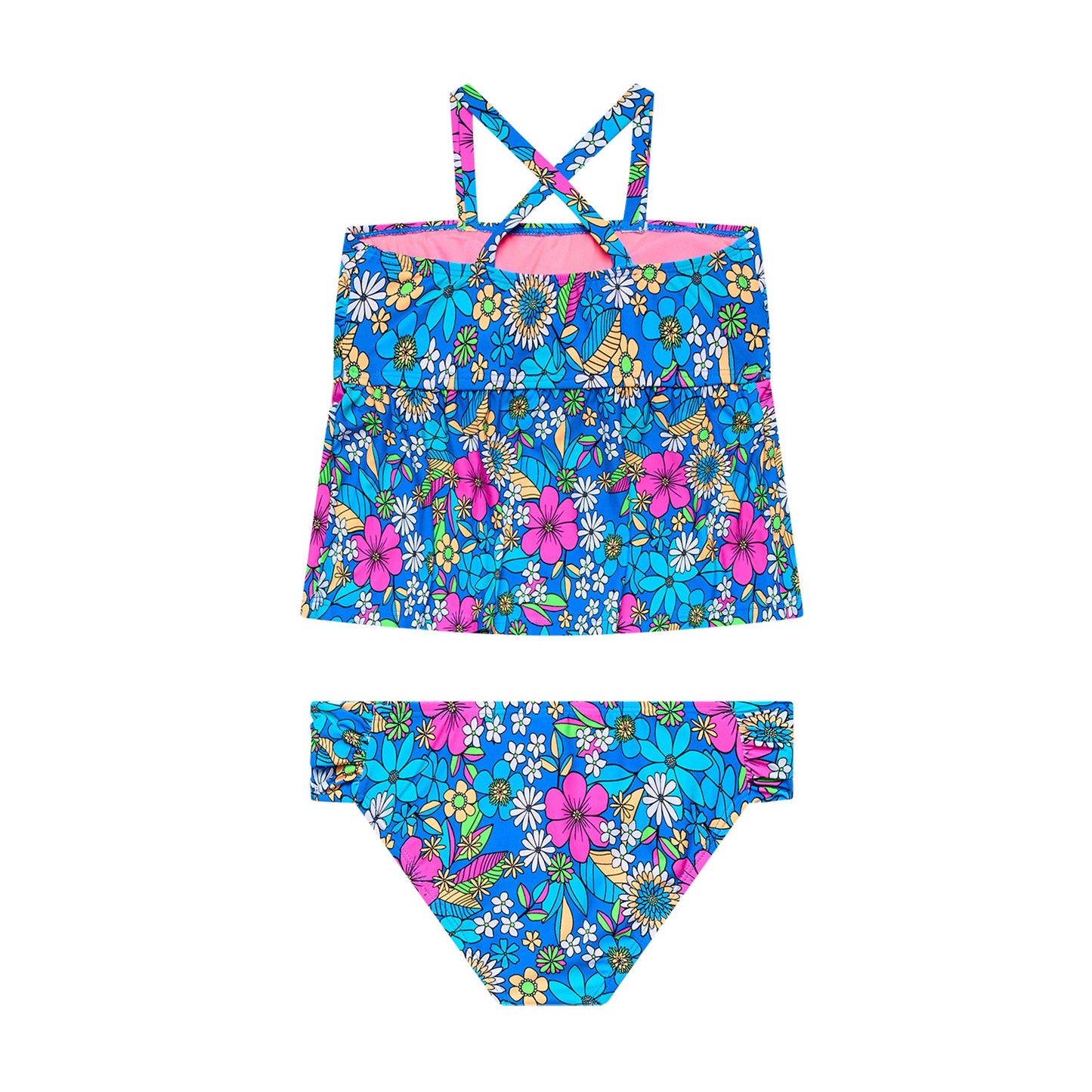 Big Girls Electric Ave - Tankini and Side Shirred Bottom