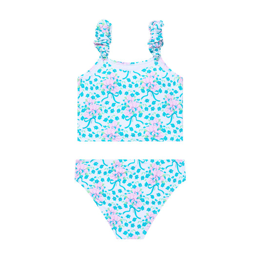 Big Girls Puff Strap - Tankini and High Waist Bottom