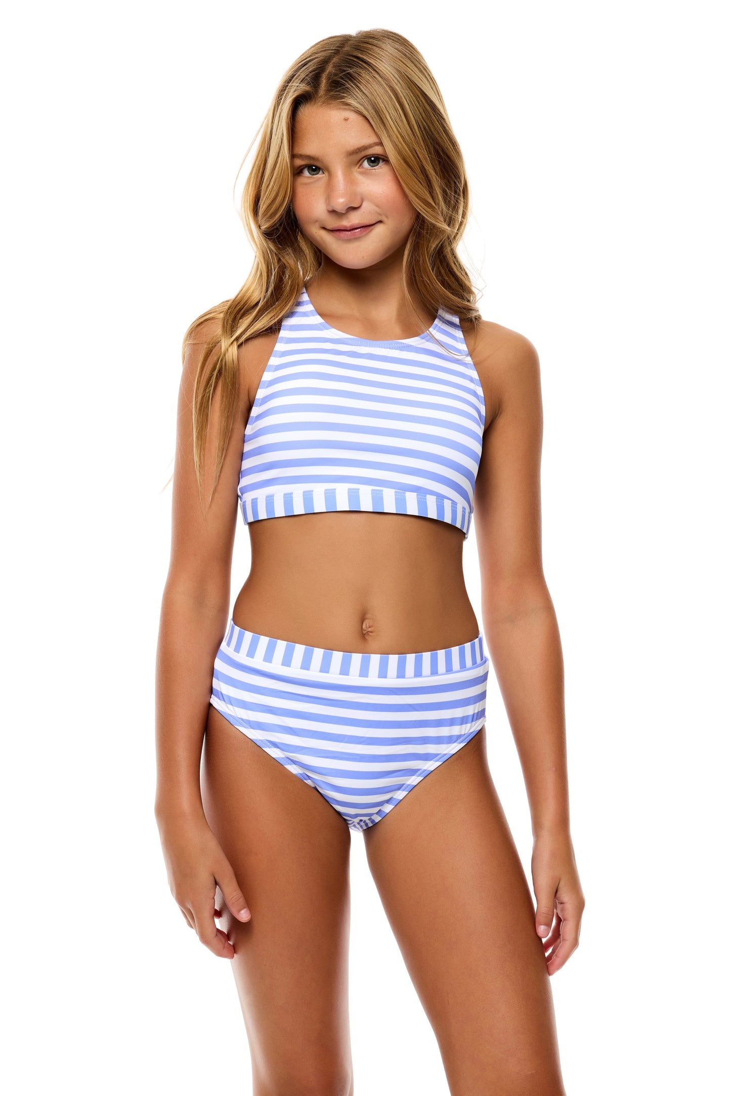 Big Girls Palm Paradise - High neck Bra and Banded High Waist Bottom