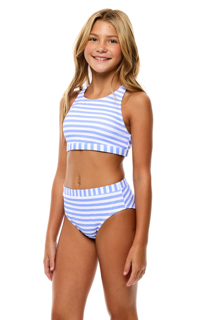 Big Girls Palm Paradise - High neck Bra and Banded High Waist Bottom