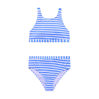 Big Girls Palm Paradise - High neck Bra and Banded High Waist Bottom