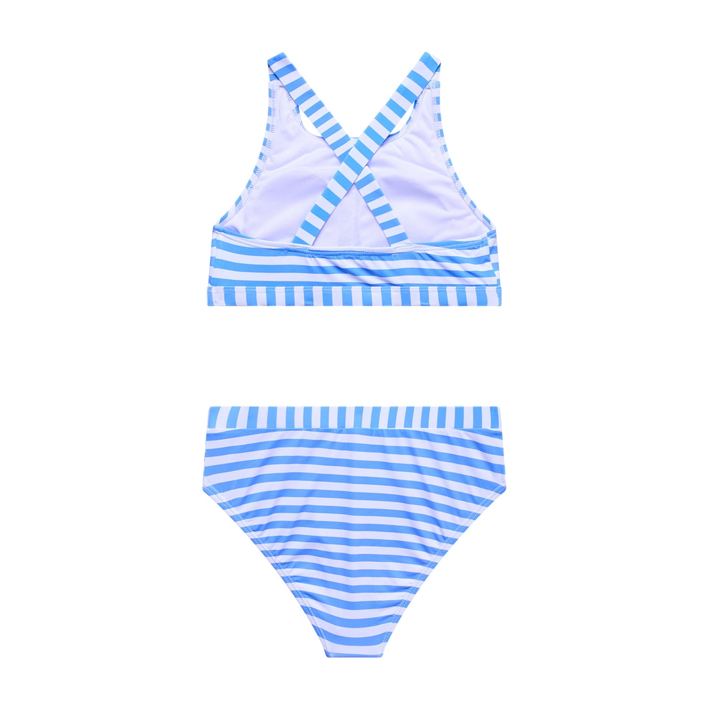 Big Girls Palm Paradise - High neck Bra and Banded High Waist Bottom