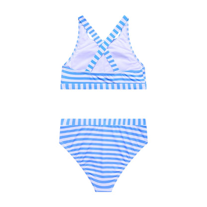Big Girls Palm Paradise - High neck Bra and Banded High Waist Bottom