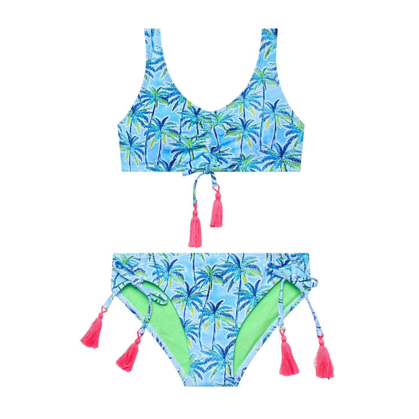 Big Girls Palm Paradise - Bralette and Hipster Bottom