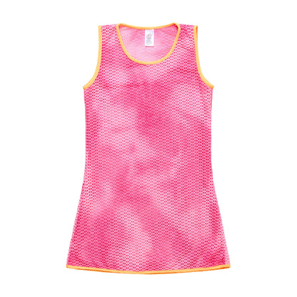 Big Girls Tie Dye Crochet - Crochet Coverup Dress