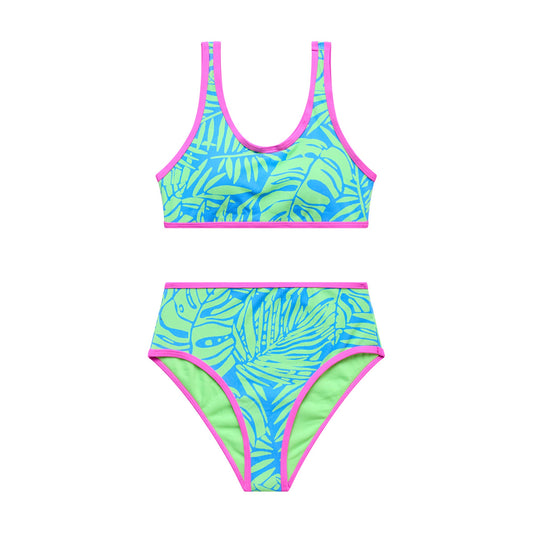 Big Girls Palm Beach - Bralette Crop and High Waist Bottom