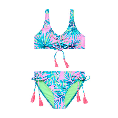 Big Girls Shade Palm - Bralette and Hipster Bottom