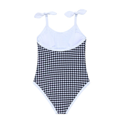 Big Girls Gingham- Binding One Piece