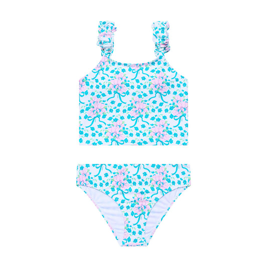 Big Girls Puff Strap - Tankini and High Waist Bottom