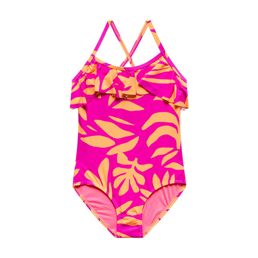 Little Girls Shape Shifter - Ruffle X-Back One Piece