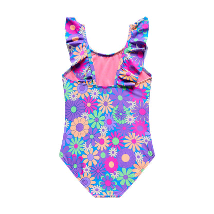 Little Girls Daisy Days - Ruffle Strap One Piece